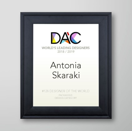 Antonia Skaraki classified in worlds leading designers by DAC