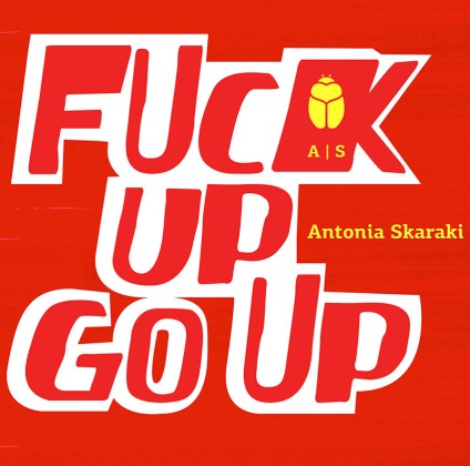 Antonia Skaraki gives speech at FuckUp Nights